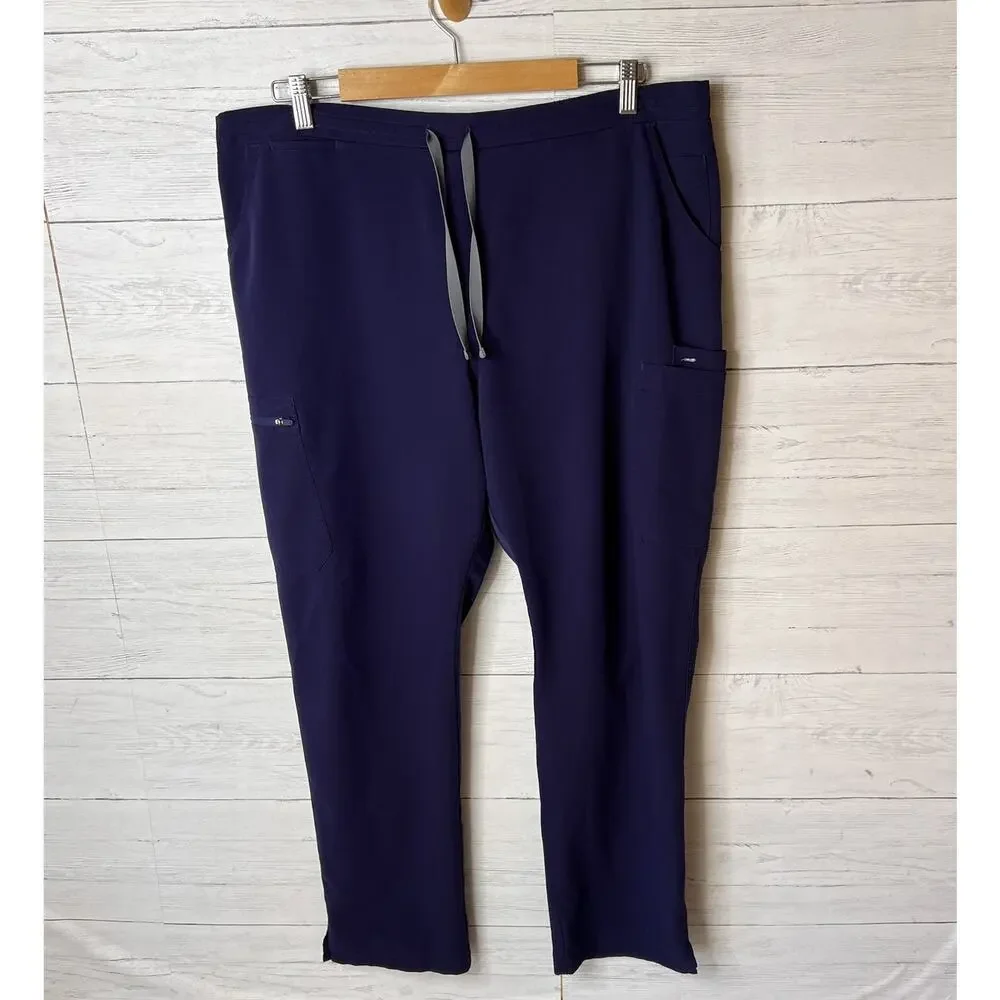 Figs Scrub Pants Mens Size XXL Navy Technical Collection Medical Nursing Pockets
